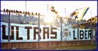 Lo Striscione 'Ultras Liberi' dei BOYS PARMA 1977