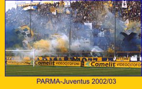 Curva Nord di PARMA, stagione 2002/03, partita PARMA-Juventus