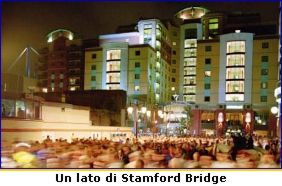 Un lato di Stamford Bridge. Un gigantesco albergo