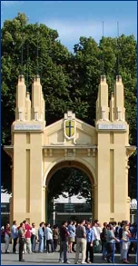 L'ingresso monumentale dello Stadio Tardini di Parma